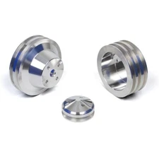 Chevy Corvette Pulley Kit 2V Water Pump 3V Crankshaft Billet 1971-'82 Special