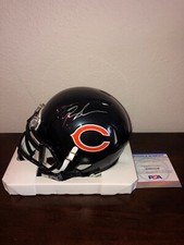 Roschon Johnson Chicago Bears Riddell Speed Signed Autographed Mini Helmet PSA F