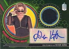 DWE Encounters EEARC-AK Alex Kingston As River Song AUTOGRAPHED COSTUME card 3/5
