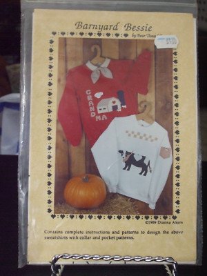 Bear Thread Designs Dianna Akers ''Barnyard Bessie'' Appliques Pattern