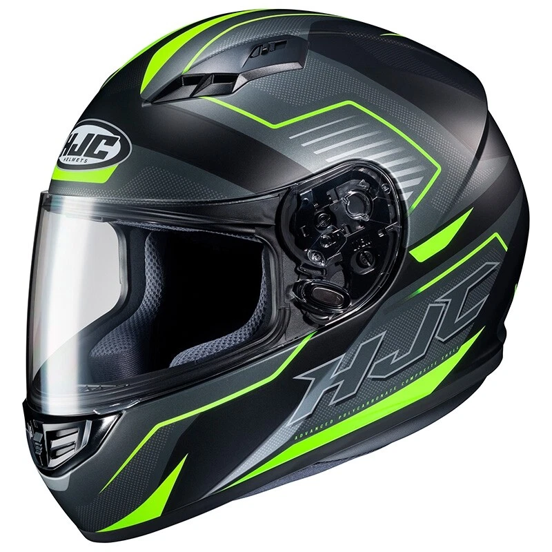 Motorcycle Helmet Integral HJC CS-15 Trion mc3hsf Black Matt Fluorescent  Green L