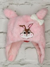 Babies soft fleece trapper hat with cute bunny embroidery Various Sizes 