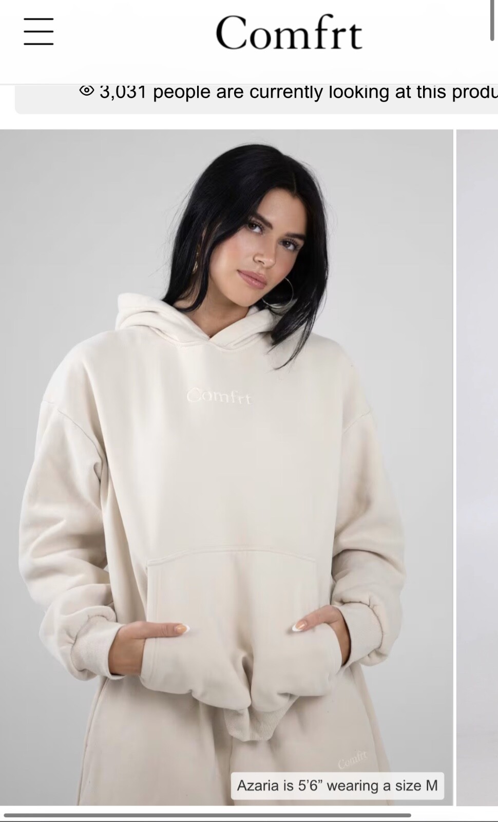 beige hoodie women medium comfrt never worn not even unpacked 