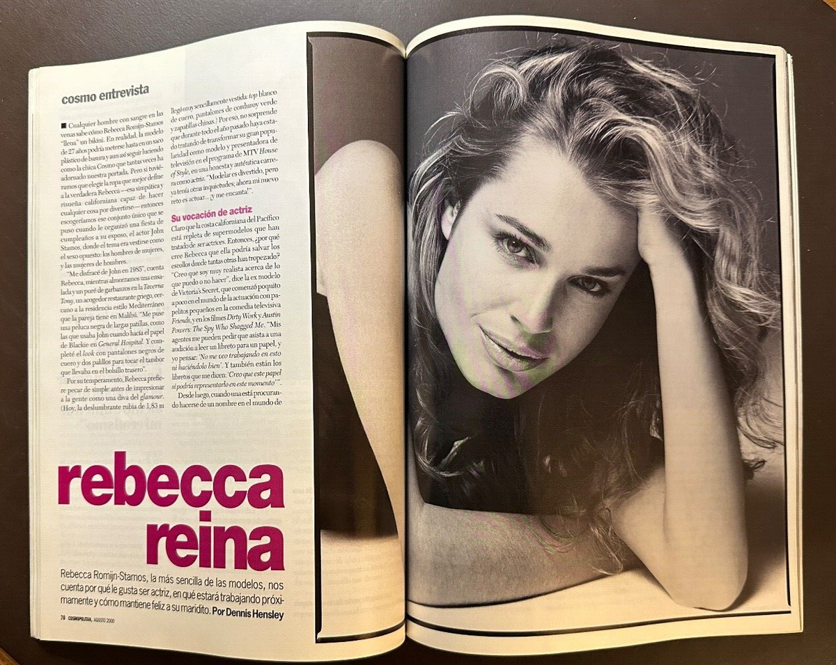 Cosmopolitan Magazine (Spanish) August 2000 - Rebecca Romijin