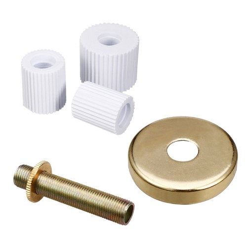 2Set Brass Finish Bottle Lamp Adapter Kit Rubber Adaptors and US Plug 8ft Cord - Picture 3 of 4