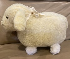 RARE Vintage EDEN Copper BELL Sheep Lamb 15 Plush FARM Animal Easter Large