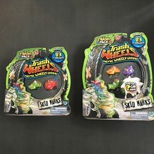 THE TRASH PACK TRASH WHEELS SERIES 1 LOT SKID MARKS 4 CAR 2 CAR PACK