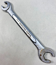 Vintage Indestro Super Tools 2195 Open End Flare Nut Wrench 3/8" x 7/16" USA