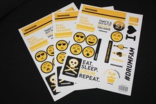 3 Pack of ProMark Drumsticks Sticker Sheet PMSS001