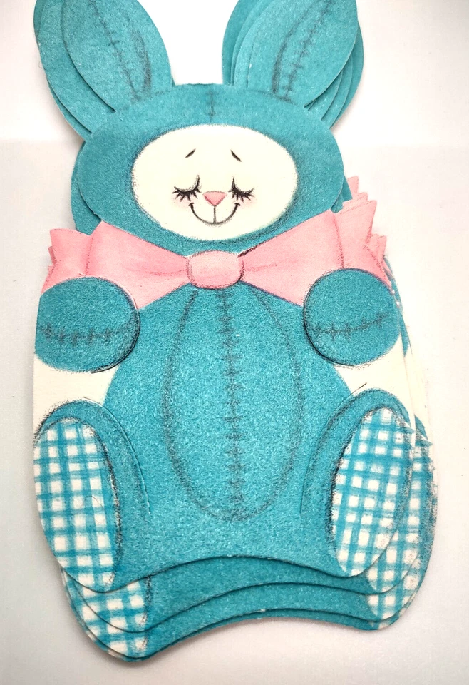 Invitaciones de baby shower vintage con textura de conejito conejo 17 en total Foto 4 de 4