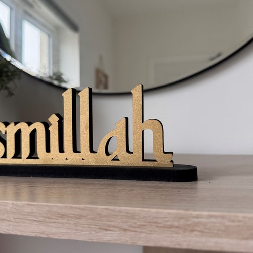 Holz Bismillah Stehtischschild | Traditionelle Ramadan Party Dekoration - Bild 3 von 4