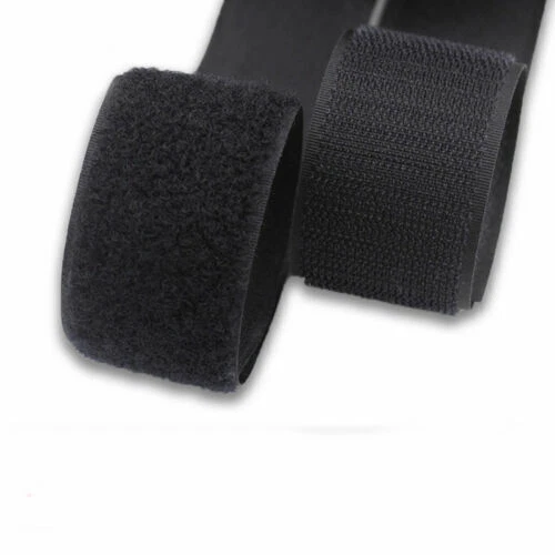 Sew on Hook and Loop Tape Strip Fasteners Nylon Width 20mm to 150mm White/Black - Image 3 of 4