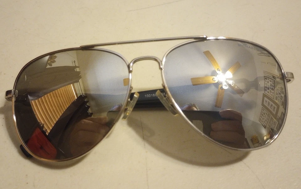 Gafas de sol Michael Kors (Fiji) T 1003 10016G Aviator plateadas/negras talla 58[] 14 135 Foto 4 de 4