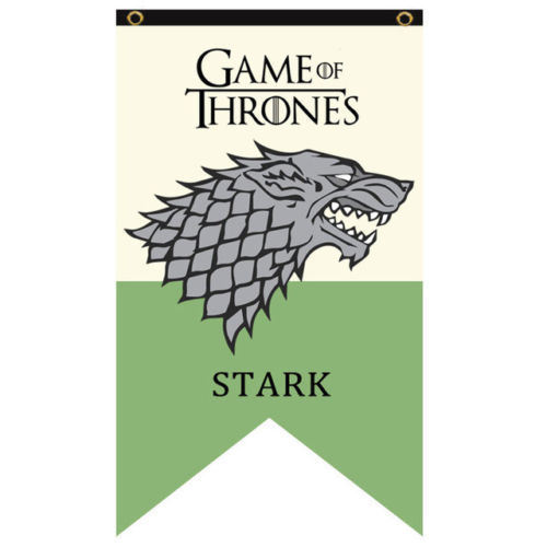 Game of Thrones Jon Snow Stark Banner Tapestry Family House Flag Hanging Drape - Bild 5 von 7