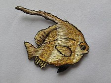  3289 Golden Sea,Ocean Fish Embroidery Iron On Applique Patch