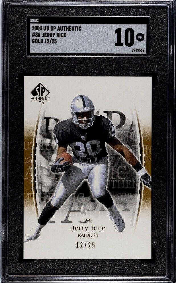 2003 SP Authentic - Jerry Rice #80 Gold /25 for sale online | eBay