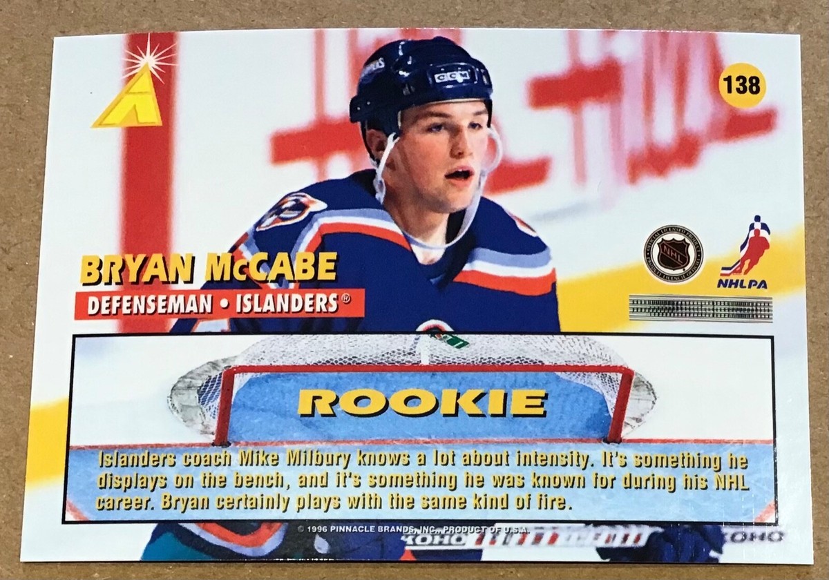 1995-96 BRYAN McCABE PINNACLE ZENITH EDITION ROOKIE CARD