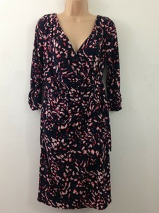 coast pink floral wrap dress