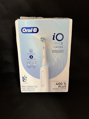 Oral-B iO Series 3 Limited Rechargeable Electric Toothbrush - Matte White