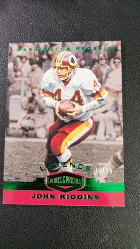 2019 PANINI PLATES & PATCHES JOHN RIGGINS GREEN /25 #149
