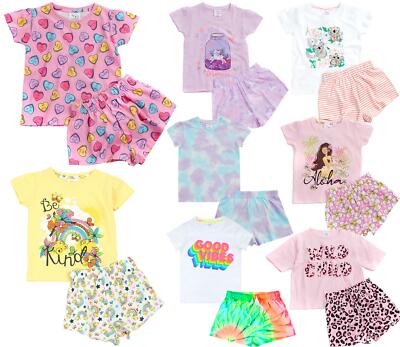 Mädchen kurze Pyjama Kinder & Babys Sommershorts Pyjama Set Nachtwäsche