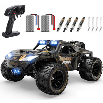 DEERC 1:14 Ferngesteuertes Auto 40km/h 4WD Off Road RC Monster Truck 2 Akkus