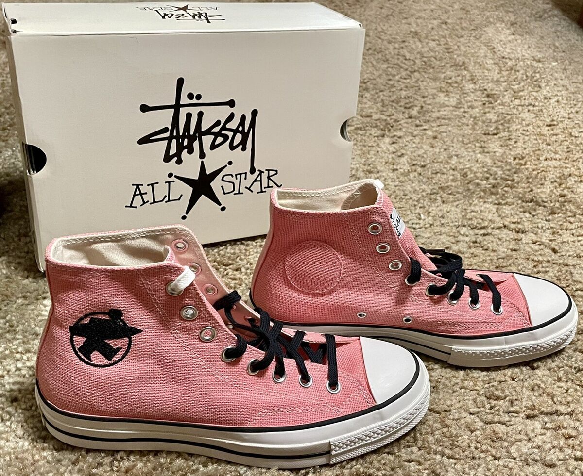 Converse x Stussy - 2022 Surfman All-Star Pink Chuck Hi Converse x Stussy - 2022 Surfman All-Star Pink Chuck Hi