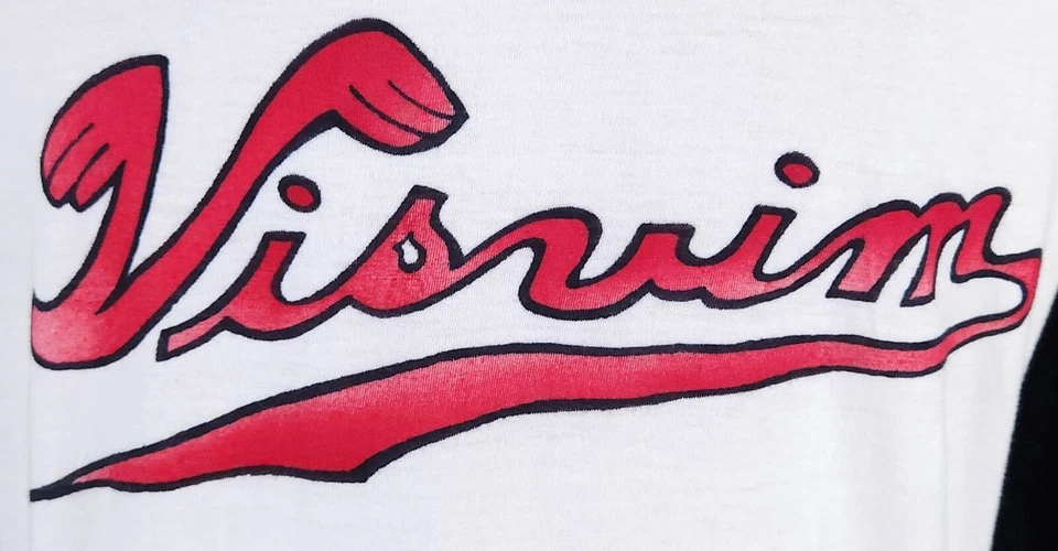 Camiseta Jersey Algodón Estampado Logo Visvim Talla M Blanca Roja Para Hombre Nueva Con Etiquetas Foto 4 de 4