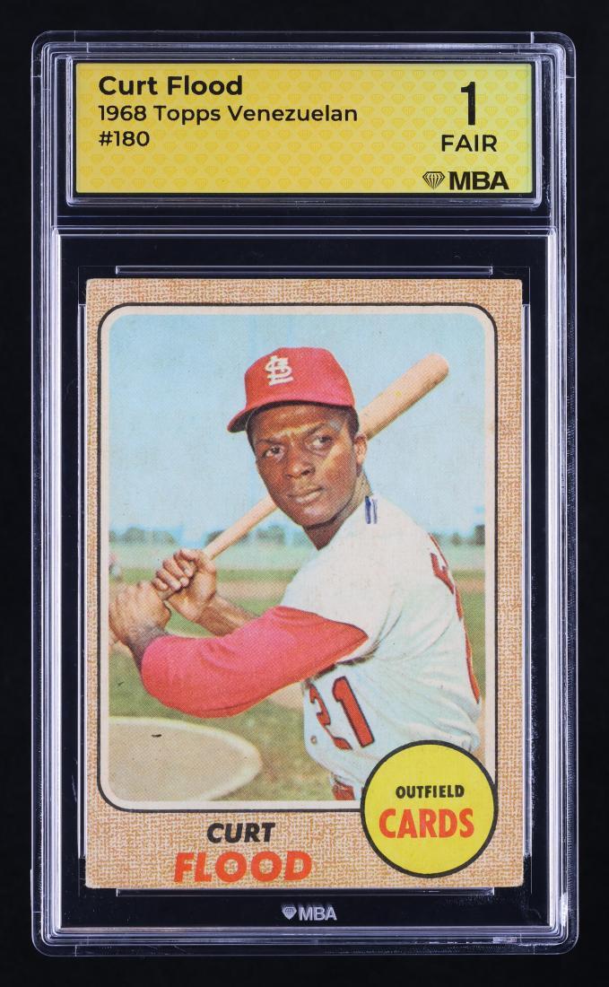 1968 Topps Venezuelan: #180 Curt Flood MBA 1 FAIR
