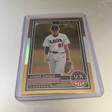 2023 Panini Stars & Stripes Stunner Gonzalez BRONZE/SILVER/GOLD PRIZM SP (CL4)