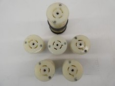  Lot of 6 Hubbell HBL2523 Twist-Lock Industrial Female Connector Body Plug 2...