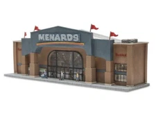 MENARDS STORE CITY BUILDING ACCESSORY! O GAUGE O SCALE TRAIN PLAYS JINGLE!