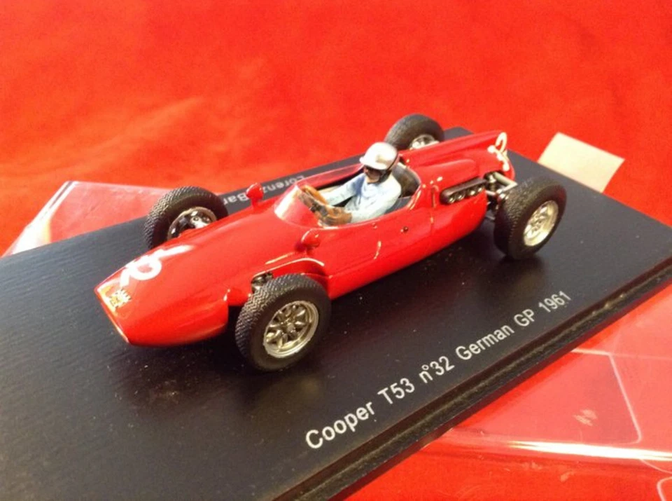 1/43 SPARK MODEL - COOPER T53 - GERMAN GP 1961 - N°32 LORENZO BANDINI - Immagine 4 di 4