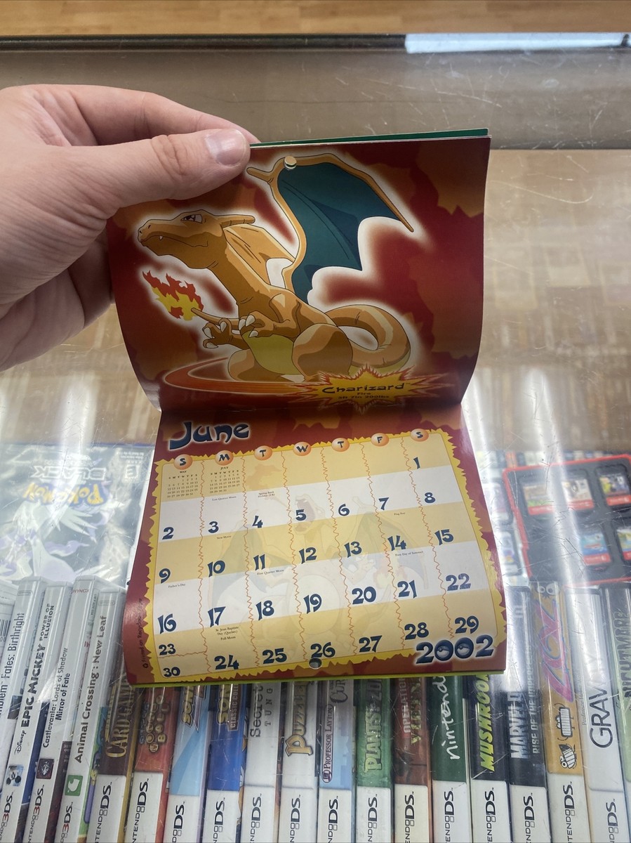 Pokémon Calendar 16 Month Mini Calendar 2002 Collectible | eBay