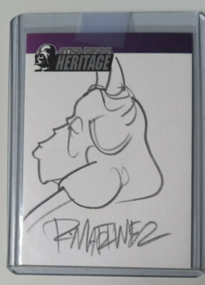 Topps Star Wars Heritage 2004 Sketch Mas Amedda by Randy Martinez