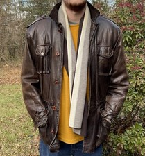 Rare Vintage Calvin Klein Leather Jacket circa 1980