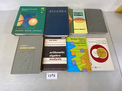 Boolean Algebra Arithmetic Analysis Book Lot 2D96