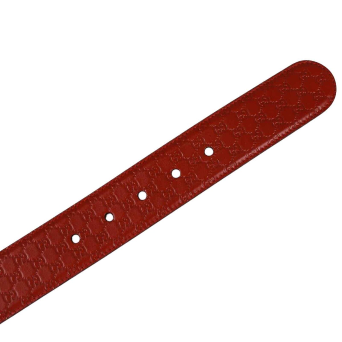 Authentic Gucci Micro Guccissima Belt red leather Gucci Women main image 4