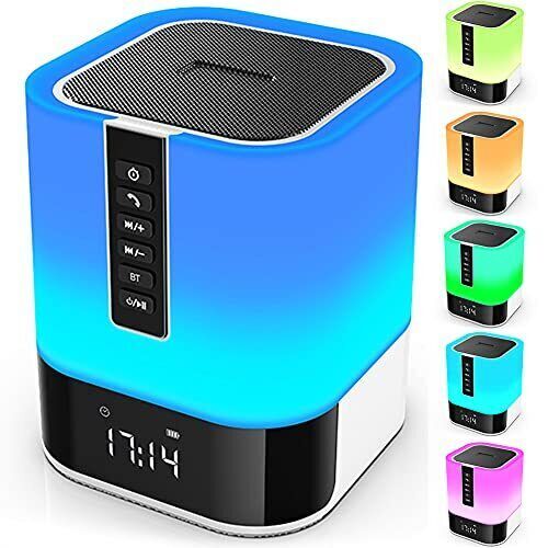 Hetyre Night Light Bluetooth Speaker, 5 in 1 Touch Control B