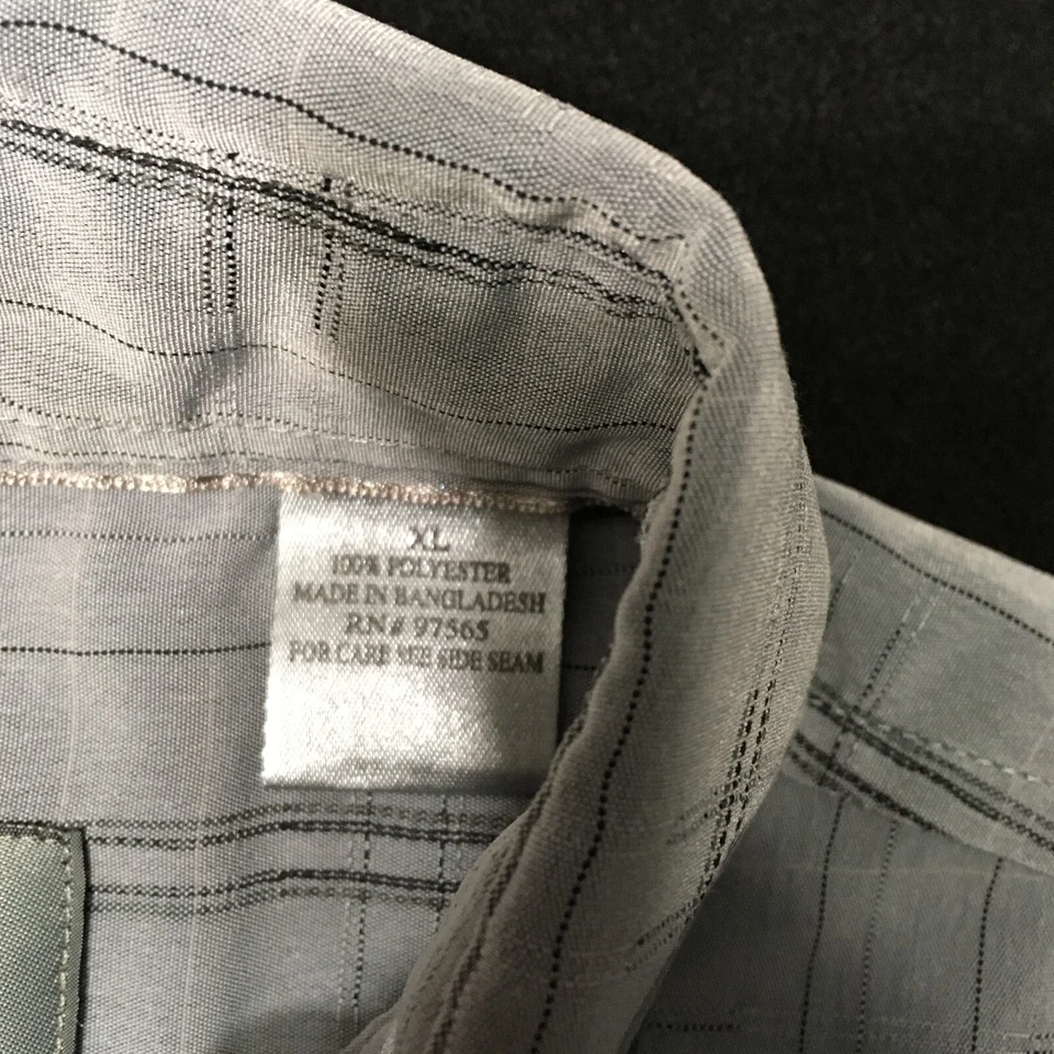 Рубашка с длинным рукавом из микрофибры Bruno Sueded итальянская серая размер XL мужская - Изображение 3 из 4