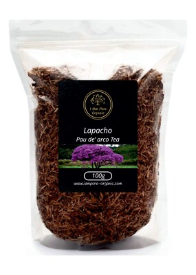 Lapacho Tee | Pau D'Arco | Rein Bio | Hochwertiger Kräutertee | 100g