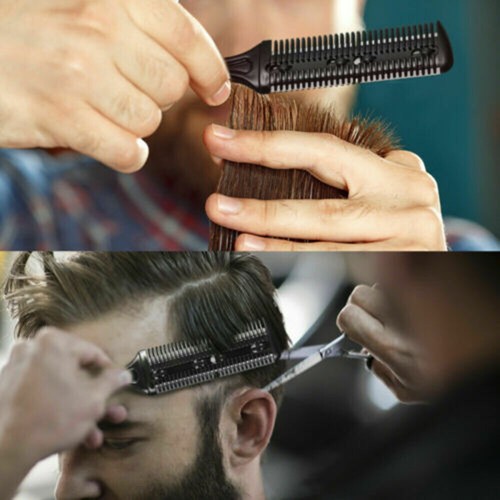 3X Haarausdünnung Schneiden Trimmer Rasiermesser Kamm Mit Klingen Haarschneider. - Bild 5 von 12