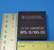 DC-DC CONVERTER MODULE, BPS-15/100-D, DATEL, Output : 15V/100mA, Input 5VDC