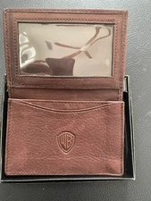 WARNER BROTHERS STUDIO TV ANIMATION LEATHER EXECUTIVE TRAVEL WALLET NEW MIB NOS