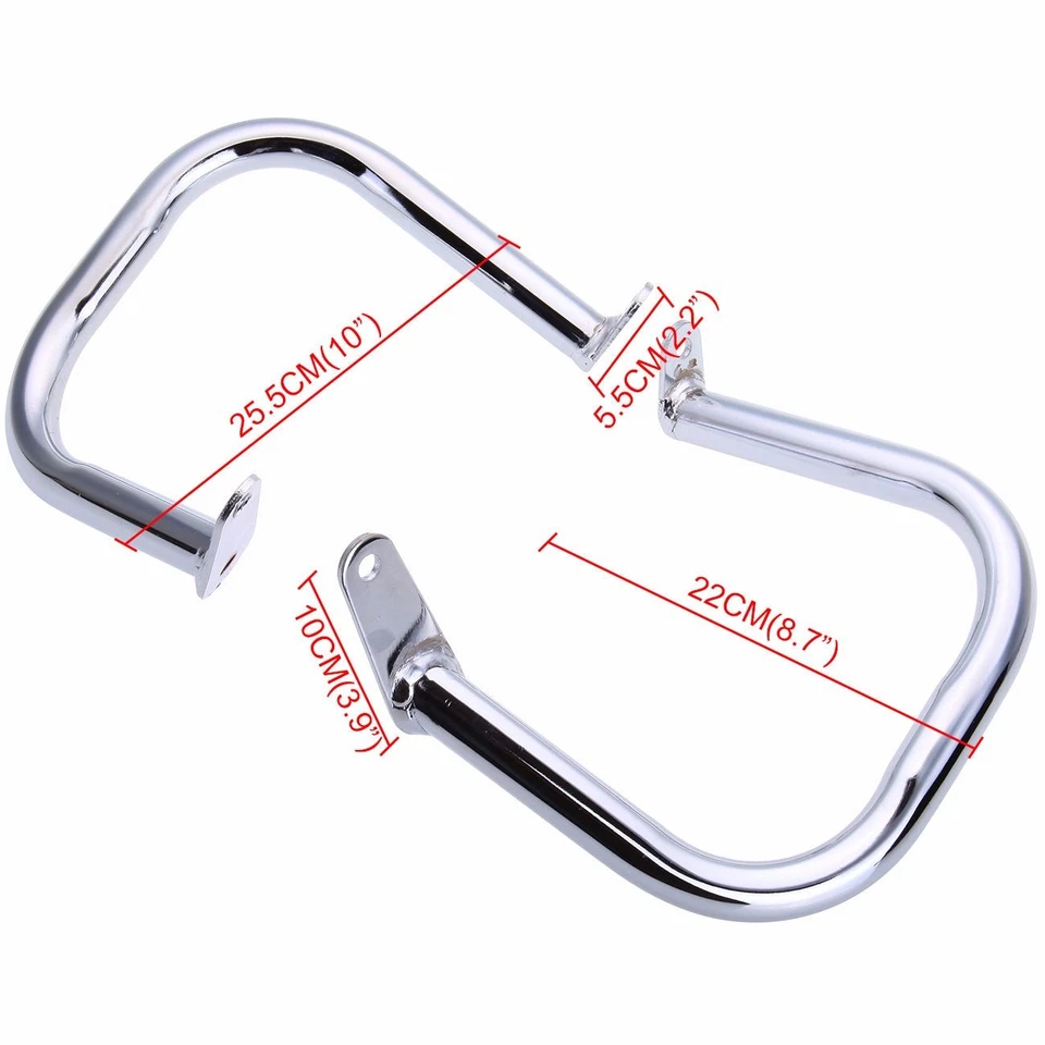 Barra de choque protectora de motor KUAFU para Yamaha V-Star 400 650 XVS650 + estriberas de carretera Foto 3 de 4