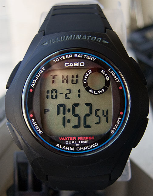 Casio F-200w-1a Digital Black Watch 10 Year Battery Illuminator 4 Alarms  for sale online | eBay