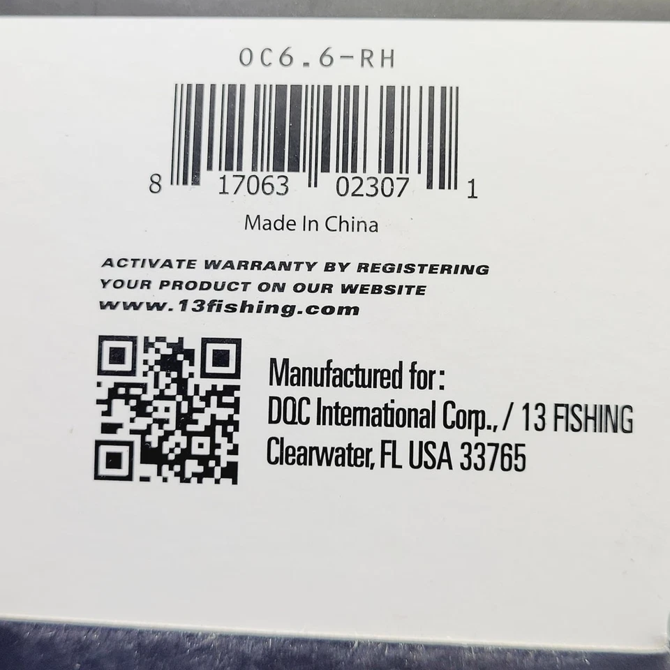 Carrete de baitcasting de pesca 13 Origin C R/H 7BB blanco nuevo en caja Foto 3 de 4