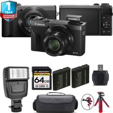 Canon PowerShot G7 X Mark III Camera Graphite  1 Yr Warranty Flash - 64GB Kit