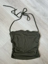 Shein green halter top