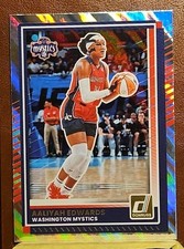 2025 Panini Donruss WNBA Lava Aaliyah Edwards #16 Washington Mystics